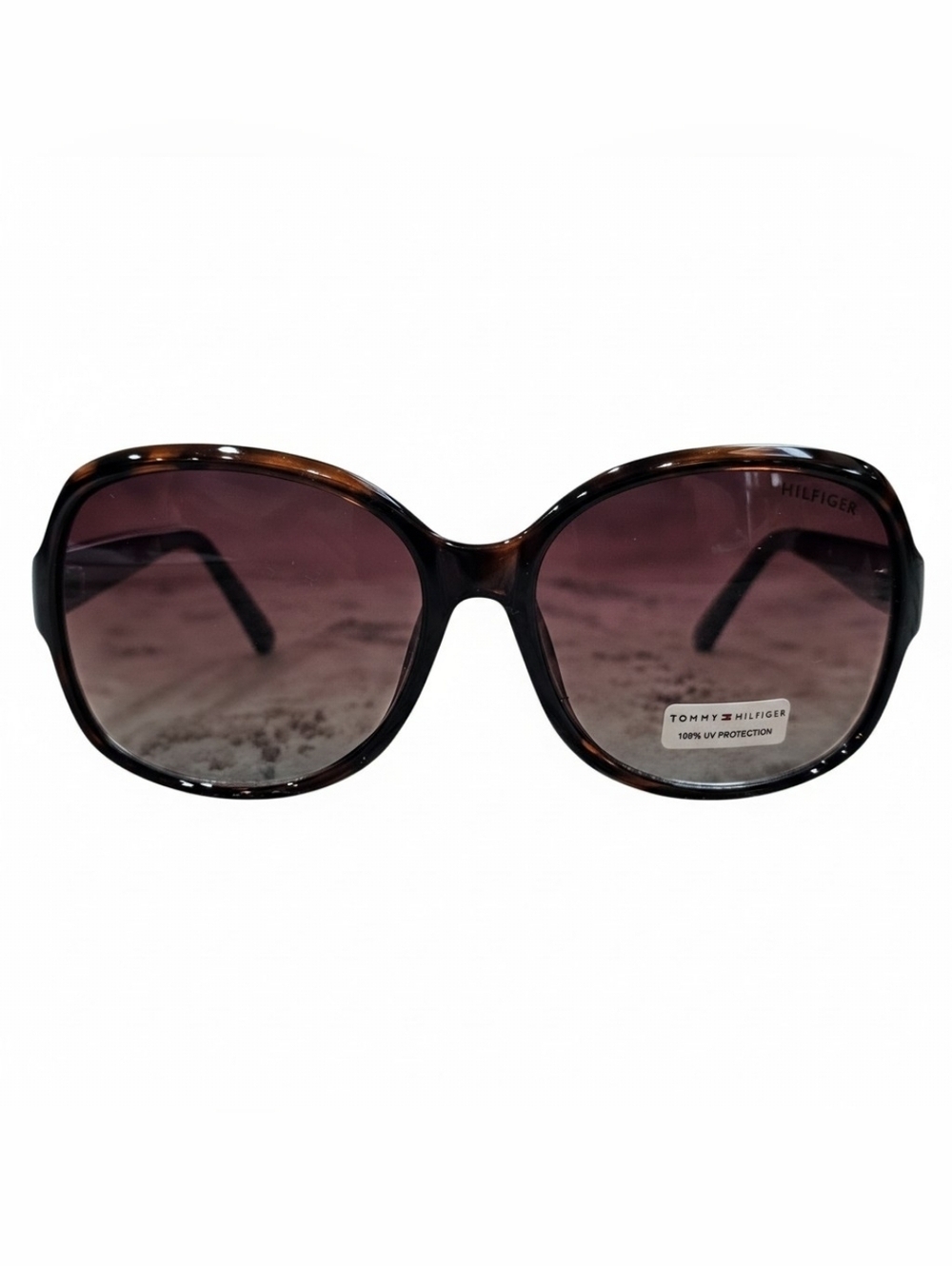 Tommy Hilfiger Trista Women's Tortoiseshell Sunglasses with Brown Gradient Lense